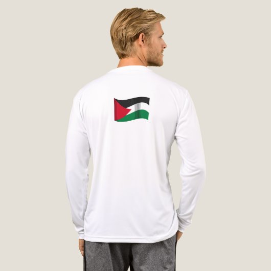Stimmen Palästinas - Menschheitskreide für Gerecht Tri-Blend Shirt (Voller Rücken)