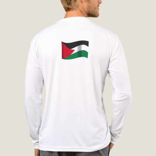 Stimmen Palästinas - Menschheitskreide für Gerecht Tri-Blend Shirt (Rückseite)