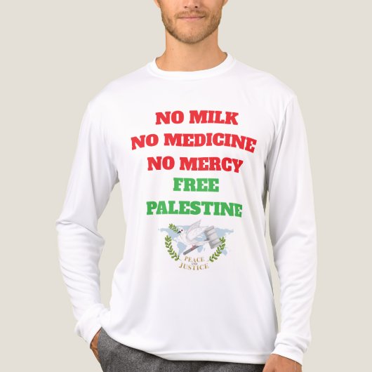 Stimmen Palästinas - Menschheitskreide für Gerecht Tri-Blend Shirt (Vorderseite)