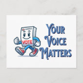 Stimmen Postkarte (Vorderseite)