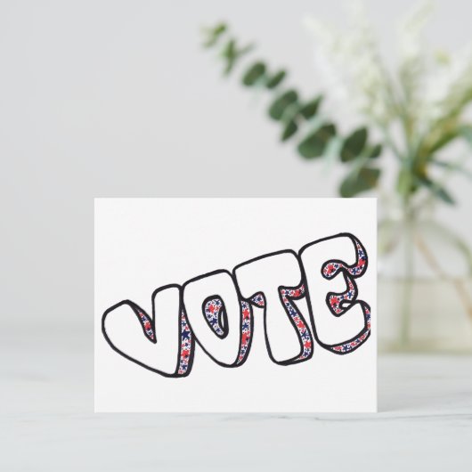 STIMMEN! POSTKARTE (Stehend Vorderseite)