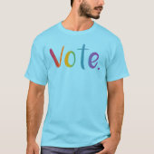 STIMMEN. Rainbow Gradient Words T - Shirt (Vorderseite)