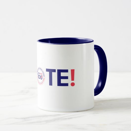 Stimmen Sie ab!Tasse Tasse (VorderseiteRechts)