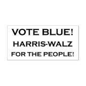 STIMMEN SIE BLAU! GUMMISTEMPEL (Prägung)