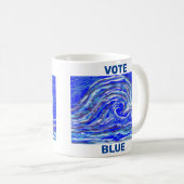 Stimmen Sie blau! Kaffeetasse (VorderseiteRechts)