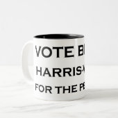 STIMMEN SIE BLAU! ZWEIFARBIGE TASSE (Vorderseite Links)