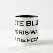 STIMMEN SIE BLAU! ZWEIFARBIGE TASSE (Mittel)