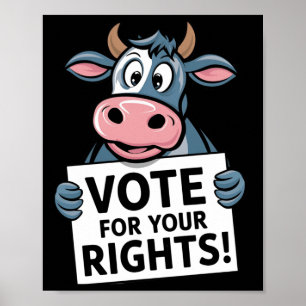 Stimmen Sie für Ihre Rechte! Aufkleber1 Poster