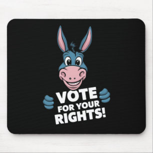 Stimmen Sie für Ihre Rechte! Aufkleber Mousepad