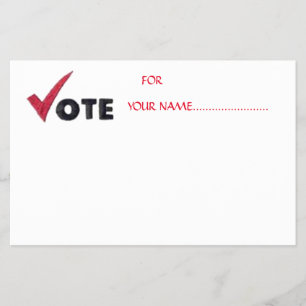 STIMMEN SIE FÜR IHREN KANDIDATEN.... FLYER