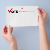 STIMMEN SIE FÜR IHREN KANDIDATEN.... FLYER (Handgriff)