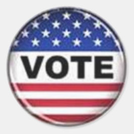 STIMMEN SIE FÜR IHREN KANDIDATEN.... RUNDER AUFKLEBER