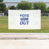 Stimmen Sie ihn mit weißer und blauer moderner Typ Banner (Insitu)