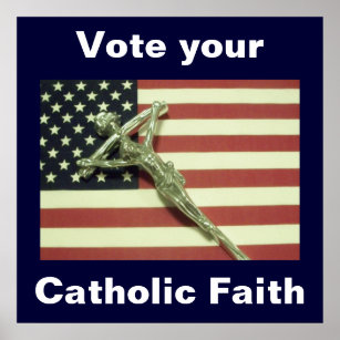 Stimmen Sie Ihr katholisches Glaubensplakat Poster