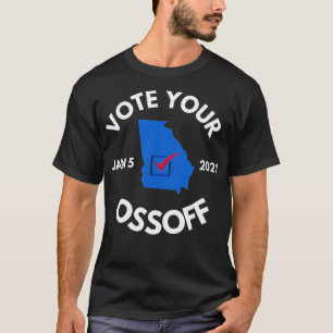 Stimmen Sie Ihren Ossoff für Jon Dreh Georgia Runo T-Shirt