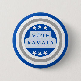 Stimmen Sie Kamala Harris. Blau Button