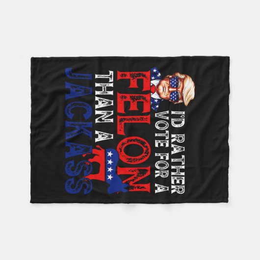 Stimmen Sie lieber für einen Felsen als für einen  Fleecedecke (Vorderseite (Horizontal))