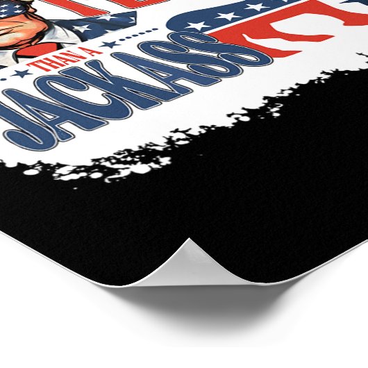 Stimmen Sie lieber für Felon als für einen Jack Fu Poster (Ecke)