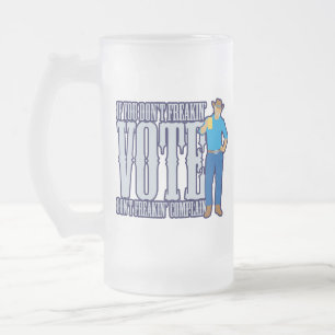 STIMMEN Sie nicht beschweren sich Mattglas Bierglas