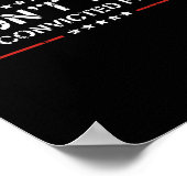 Stimmen Sie nicht für verurteilte Felonen-Anti-Tru Poster (Ecke)