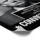 Stimmen Sie nicht für verurteilte Felonen-Anti-Tru Poster (Ecke)