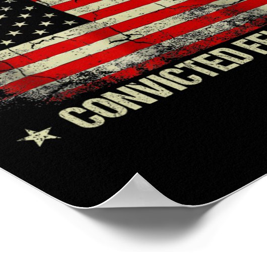 Stimmen Sie nicht für verurteilte Felonen, die geg Poster (Ecke)