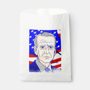 stimmen Sie Präsident Biden amerikanische Flagge Geschenktütchen