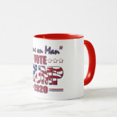 Stimmen Sie Trump 2020 Tasse (VorderseiteRechts)