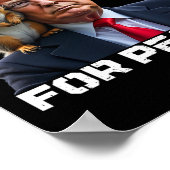 Stimmen Sie Trump für Erdnuss Poster (Ecke)