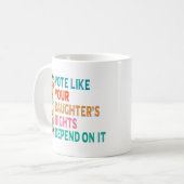 Stimmen Sie, wie die Rechte Ihrer Tochter davon ab Kaffeetasse (Vorderseite Links)