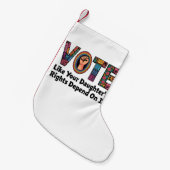 Stimmen Sie, wie die Rechte Ihrer Tochter davon ab Kleiner Weihnachtsstrumpf (Vorderansicht (hängend))