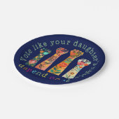 Stimmen Sie, wie die Rechte Ihrer Tochter davon ab Pappteller (Schrägansicht)