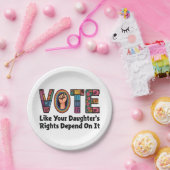 Stimmen Sie, wie die Rechte Ihrer Tochter davon ab Pappteller (Party)