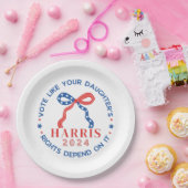 Stimmen Sie, wie die Rechte Ihrer Tochter davon ab Pappteller (Party)