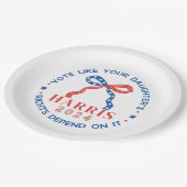 Stimmen Sie, wie die Rechte Ihrer Tochter davon ab Pappteller (Schrägansicht)