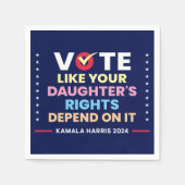 Stimmen Sie, wie die Rechte Ihrer Tochter davon ab Serviette (Vorderseite)