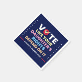 Stimmen Sie, wie die Rechte Ihrer Tochter davon ab Serviette (Ecke)