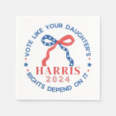 Stimmen Sie, wie die Rechte Ihrer Tochter davon ab Serviette (Vorderseite)