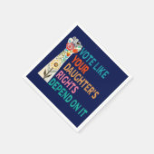 Stimmen Sie, wie die Rechte Ihrer Tochter davon ab Serviette (Ecke)