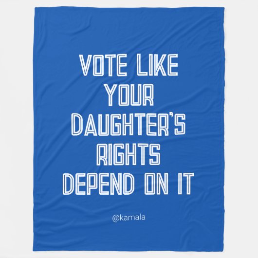 Stimmen Sie, wie die Rechte Ihrer Tochter von Kama Fleecedecke (Vorderseite)