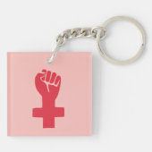 Stimmen Sie wie ein Feminist Schlüsselanhänger (Rückseite)