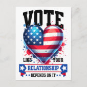 Stimmen Sie, wie Ihre Beziehung davon abhängt Postkarte (Vorderseite)