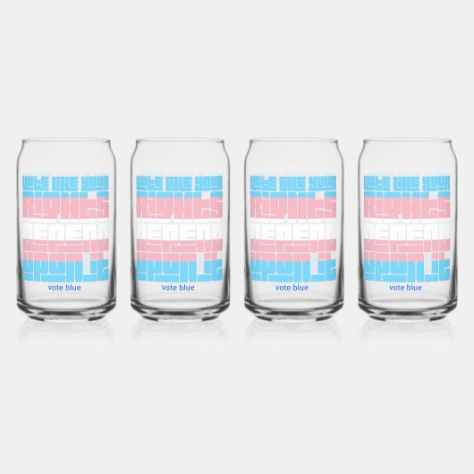 Stimmen Sie, wie Ihre Transitrechte davon abhängen Dosenglas (Vorderseite)