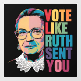 Stimmen Sie wie Ruth Sie geschickt Fensteraufkleber