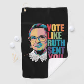 Stimmen Sie wie Ruth Sie geschickt Golfhandtuch (Insitu)