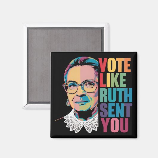 Stimmen Sie wie Ruth Sie geschickt Magnet (Vorderseite/Rückseite)