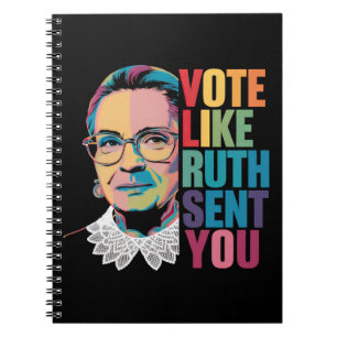 Stimmen Sie wie Ruth Sie geschickt Notizblock
