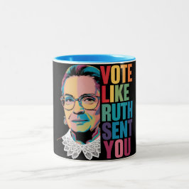Stimmen Sie wie Ruth Sie geschickt Zweifarbige Tasse