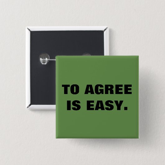 Stimmen Sie Zitat zu Button (Vorne & Hinten)