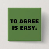 Stimmen Sie Zitat zu Button (Vorderseite)